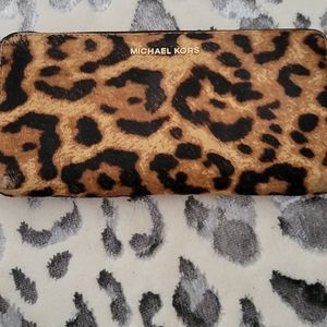 Michael Kors Leopard Calf skin wallet